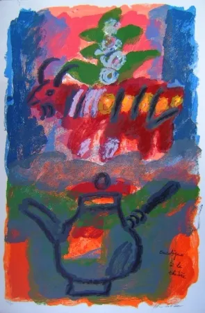 石版画 Tobiasse - Bucolique á la theiere