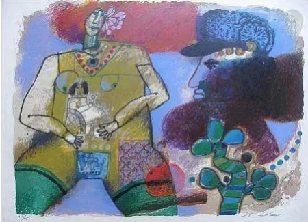 石版画 Tobiasse - Composition