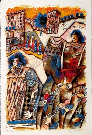 石版画 Tobiasse - Concerto pour la cité des Doges