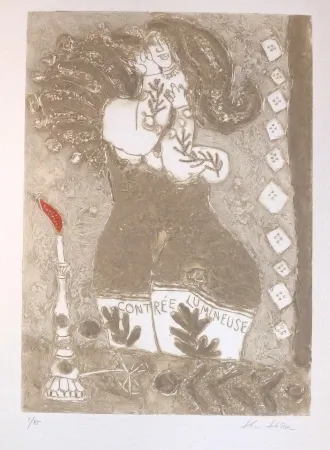 金刚砂版画 Tobiasse - Contrée lumineuse
