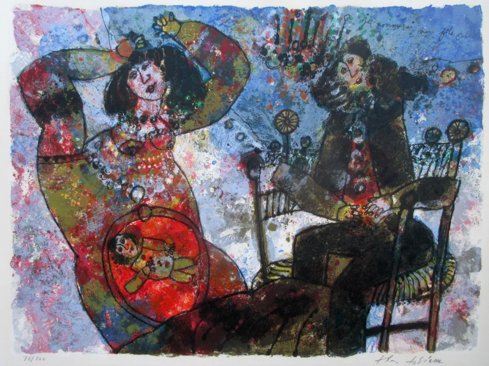 石版画 Tobiasse - Je nommerai mon fils Obed