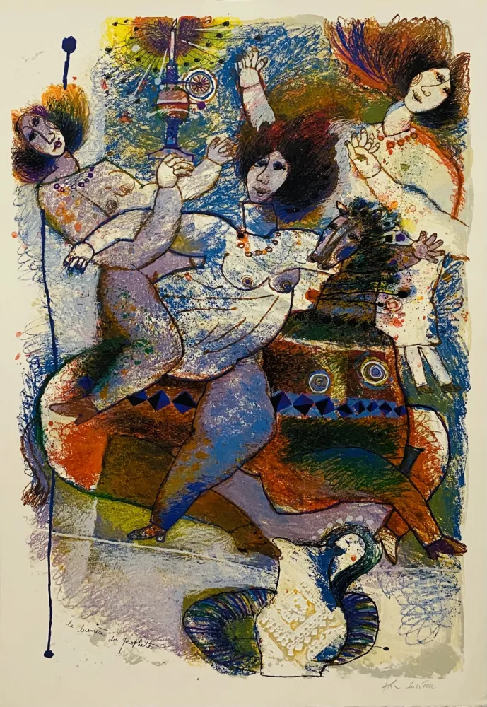 石版画 Tobiasse - La Lumière du Prophète