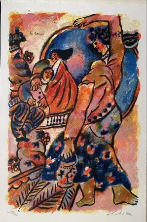 石版画 Tobiasse - La Source