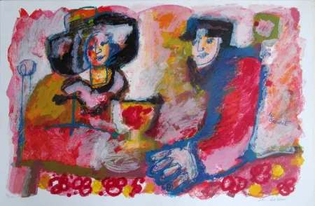 石版画 Tobiasse - Le Cabaret