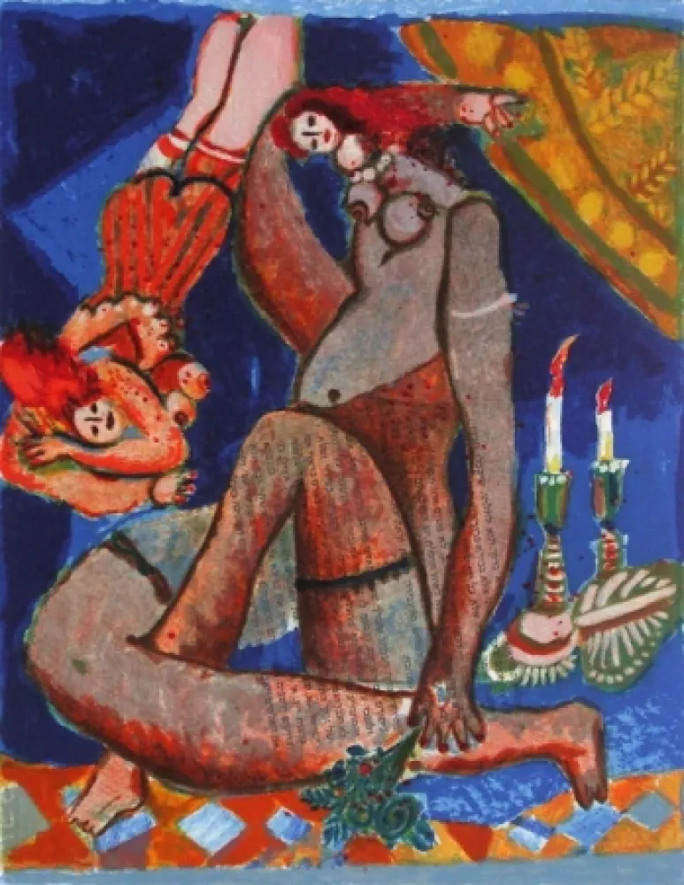 石版画 Tobiasse - Le cantique des cantiques I