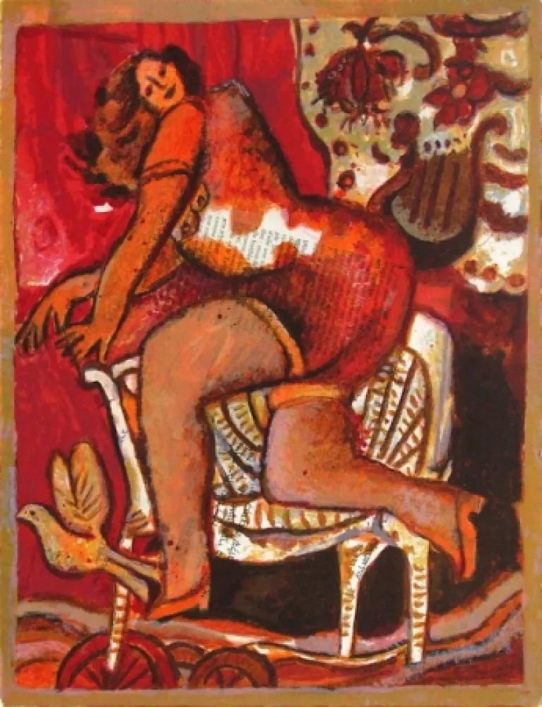 石版画 Tobiasse - Le cantique des cantiques II