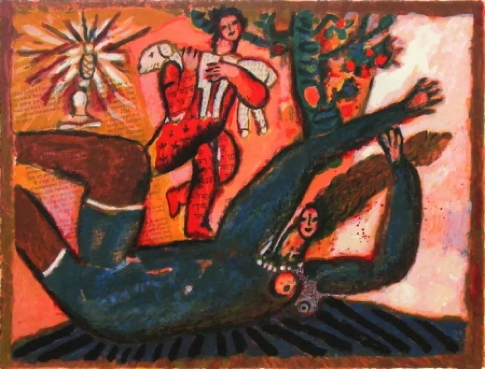 石版画 Tobiasse - Le cantique des cantiques IV