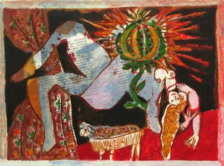 石版画 Tobiasse - Le cantique des cantiques VII