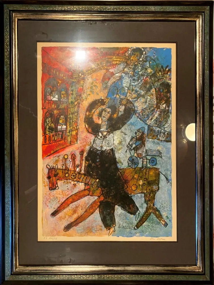 石版画 Tobiasse - Le théâtre des amants