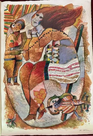 金刚砂版画 Tobiasse - Les mères bibliques