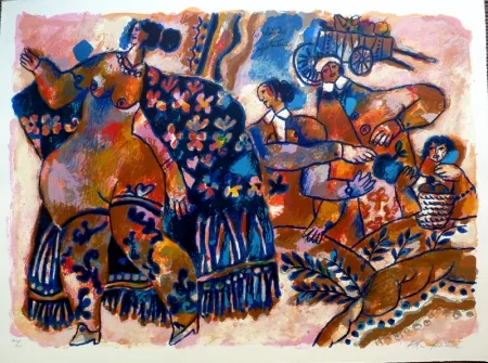 石版画 Tobiasse - Les Plaisirs Majestueux 