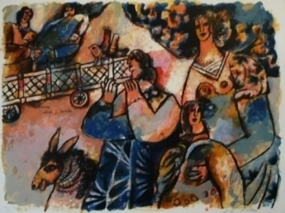 石版画 Tobiasse - Les premiers matins du monde