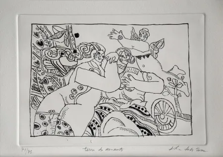 版画 Tobiasse - Terre Des Amants