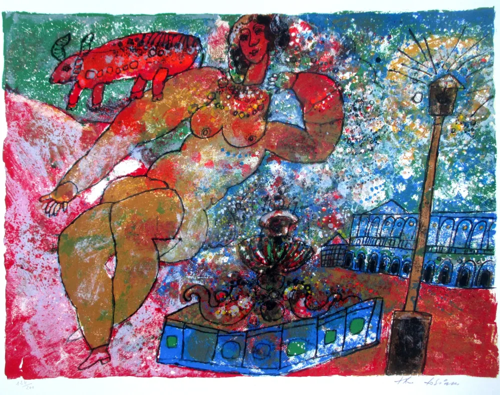 石版画 Tobiasse - The Song of Songs 2