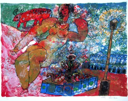 石版画 Tobiasse - The Song of Songs 2