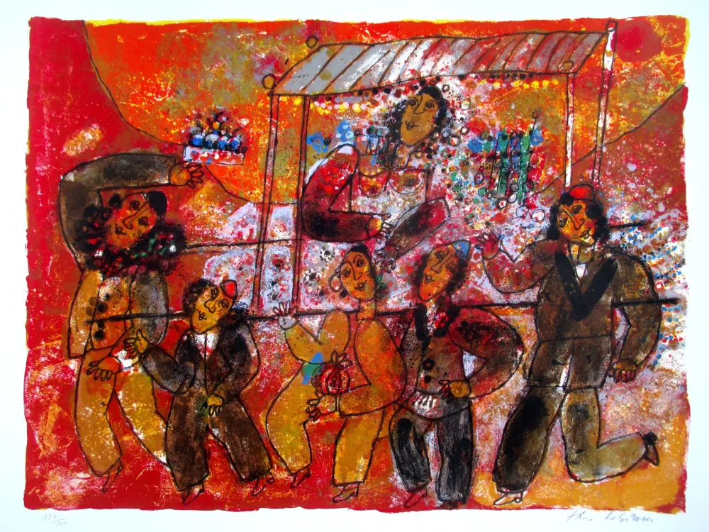 石版画 Tobiasse - The Song of Songs 3