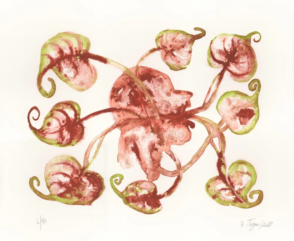 石版画 Toguo - Blowing Headache