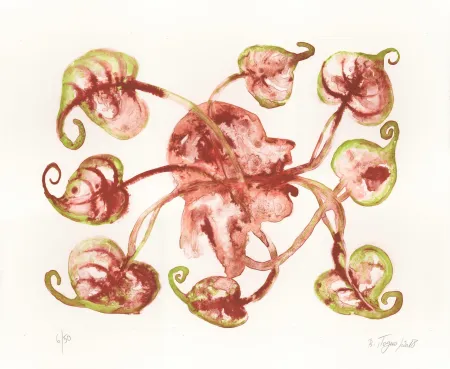 石版画 Toguo - Blowing Headache