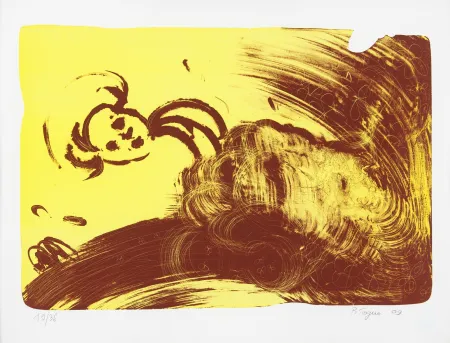 石版画 Toguo - Midnight Kiss