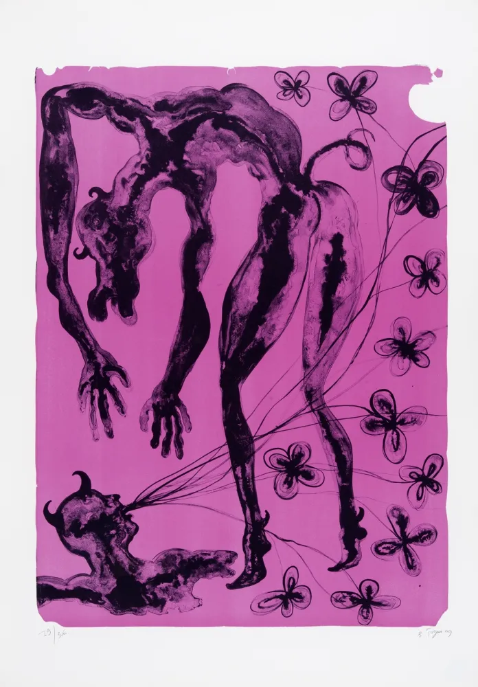 石版画 Toguo - Selfish dinner