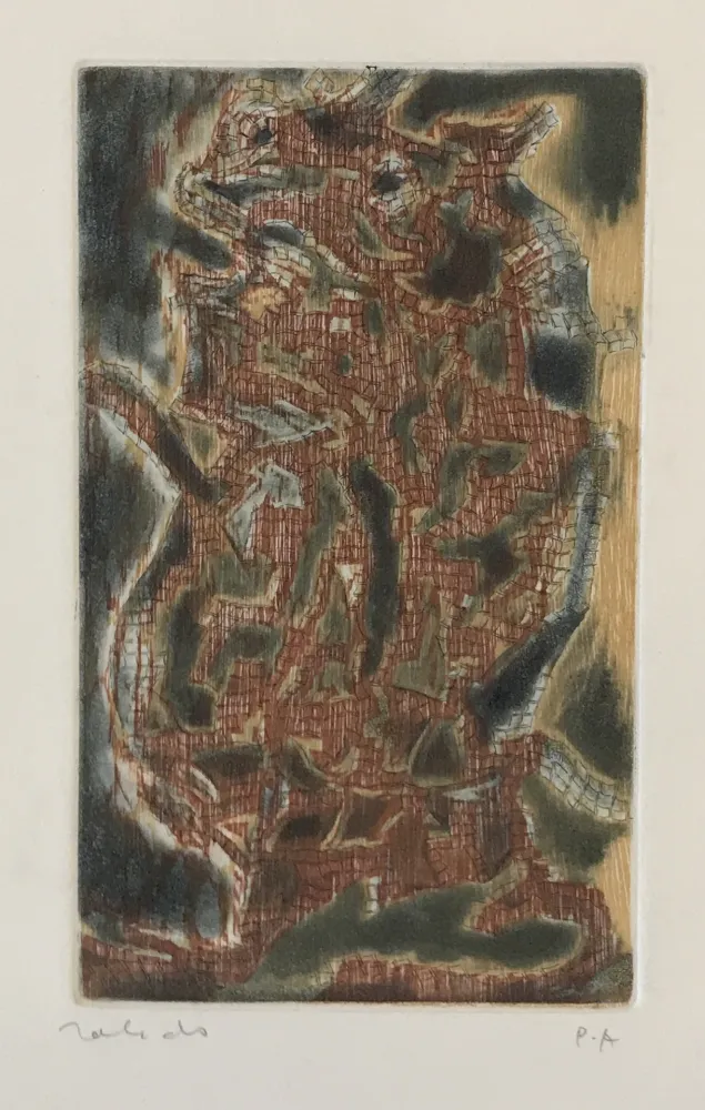 版画 Toledo - Dog in Red