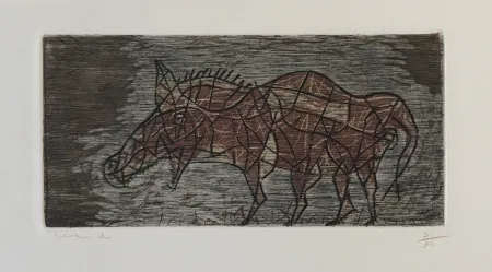 版画 Toledo - Horse