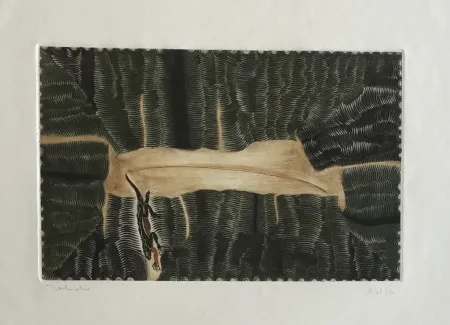 版画 Toledo - Iguana in the Labyrinth