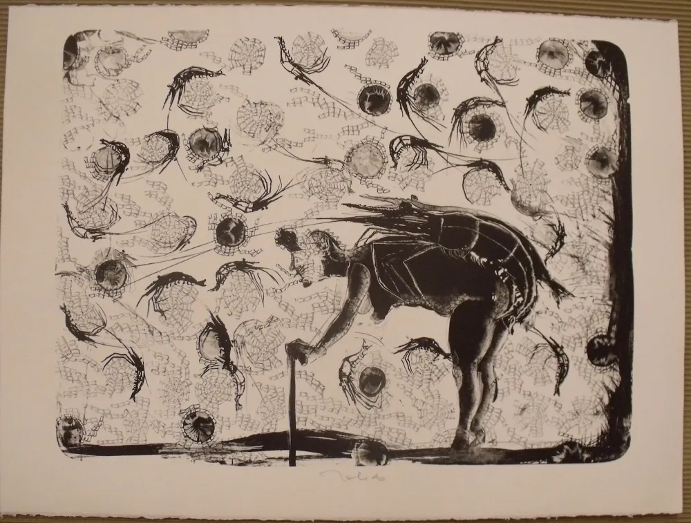 石版画 Toledo - La pescadora