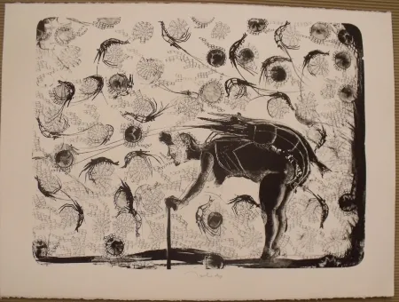 石版画 Toledo - La pescadora