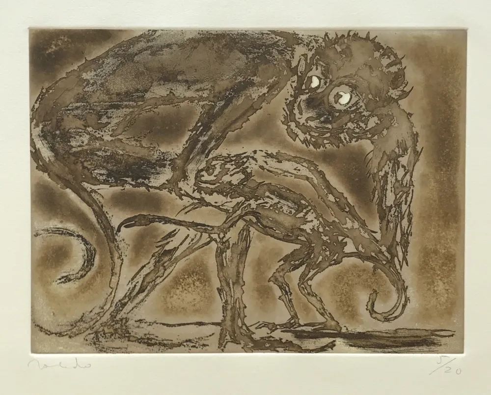 版画 Toledo - Monkey and Toad