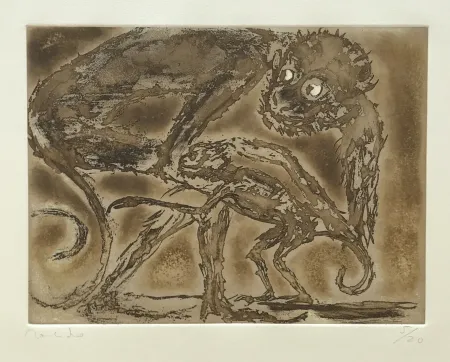 版画 Toledo - Monkey and Toad