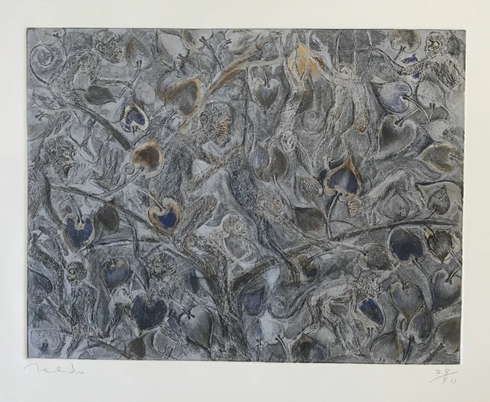 版画 Toledo - Monkeys in Tree