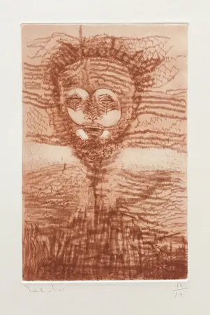 版画 Toledo - Self-Portrait in Orange