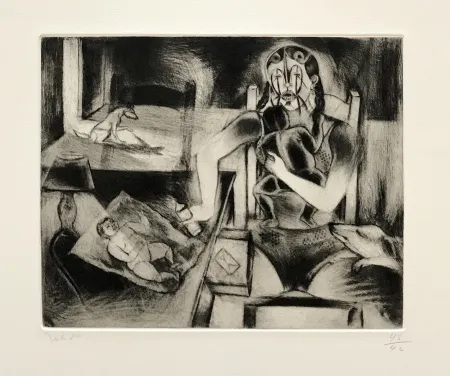 版画 Toledo - Story of Elena: Babies and Dogs