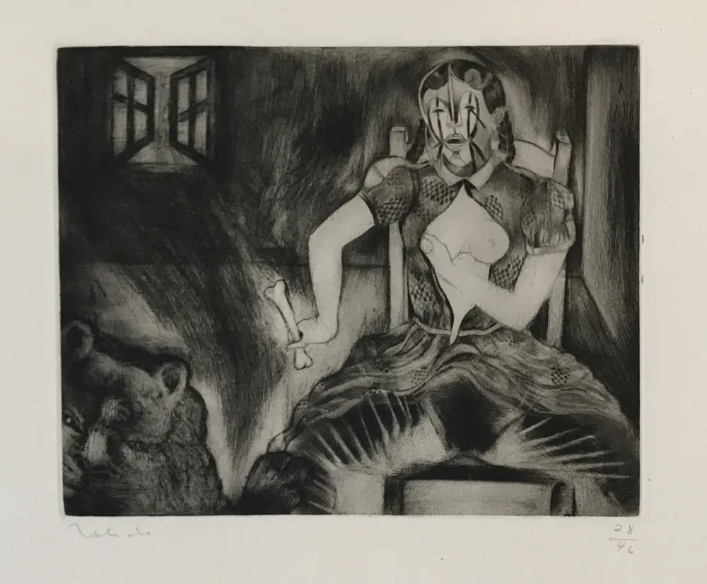 版画 Toledo - Story of Elena: Lion and Window