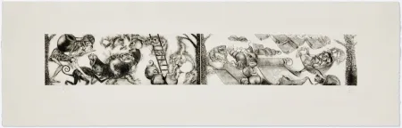 版画 Toledo - Toads and Monkeys 