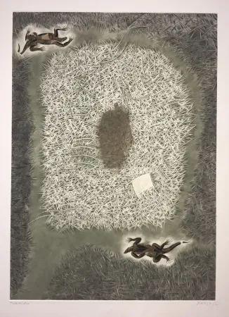 版画 Toledo - Two Iguanas