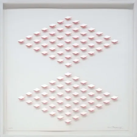 石版画 Tomasello - S/T 2 Rosa