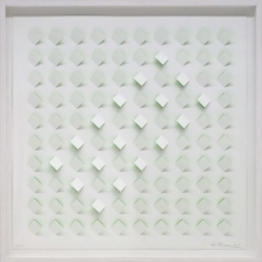 石版画 Tomasello - S/T 4 - Verde