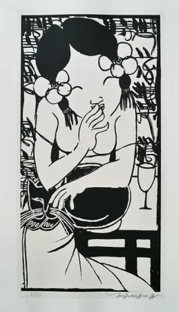 石版画 Tongzhengang -  harmony 1