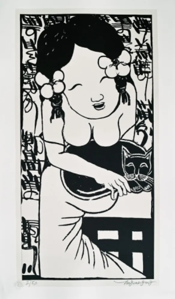 石版画 Tongzhengang - Harmony 10
