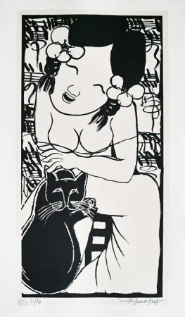 石版画 Tongzhengang - Harmony 4