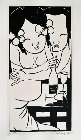 石版画 Tongzhengang - Harmony 5