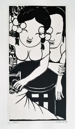 石版画 Tongzhengang - Harmony 6