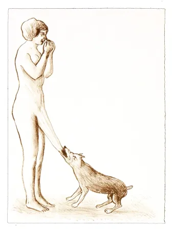 石版画 Topor - 2 Neuf Grâces