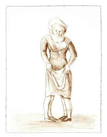 石版画 Topor - 6 Neuf Grâces