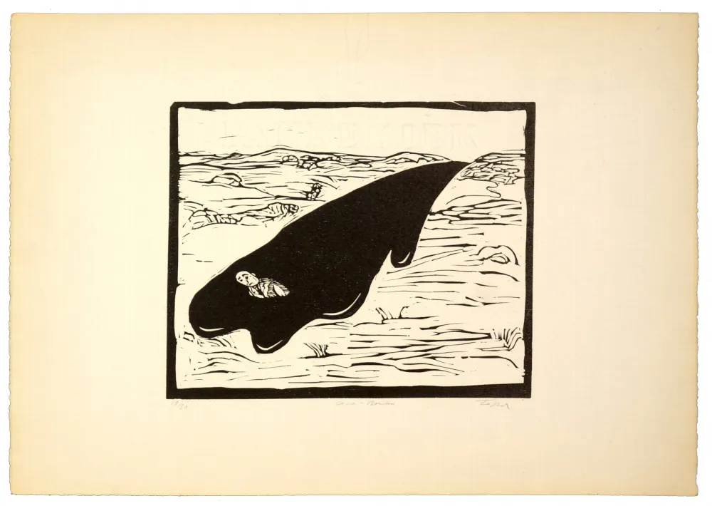 油毡版画 Topor - Caca boudin