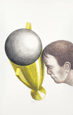 石版画 Topor - Copa del mundo de futbol