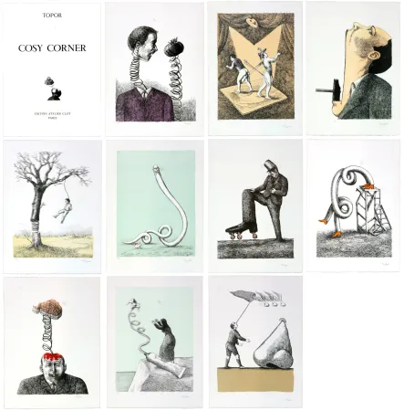 石版画 Topor - Cosy Corner
