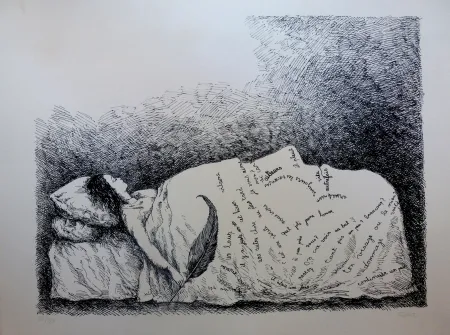 石版画 Topor - Endormie